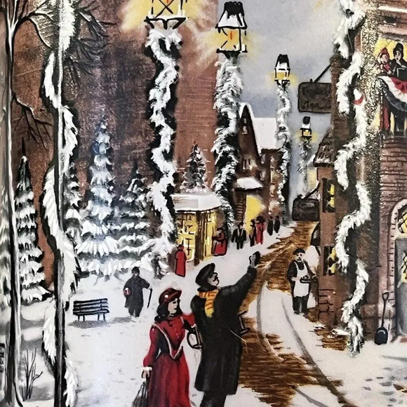 Budweiser Anheuser 1992 Holiday Series Beer Stein CS167 “A‎ Perfect Christmas” - Picture 2 of 9